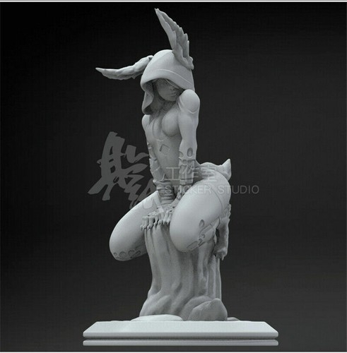 Monster Lady On tree 3D Printing Unpainted Figure Model GK Blank Kit New Stock - 第 3/6 張圖片