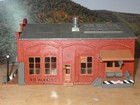 5 VINTAGE HO SCALE BUILDINGS - CON COR 9038 THE WEEKLY HERALD, PO, SCHOOL, BANK — photo 7