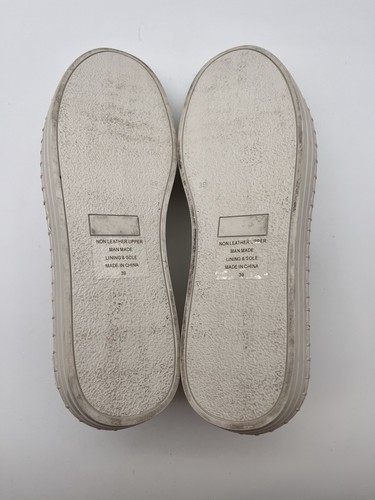 Veralli Shoe Knit Sneaker Women's Slip On Casual Loafer Flats White EUR 39 - Picture 10 of 10