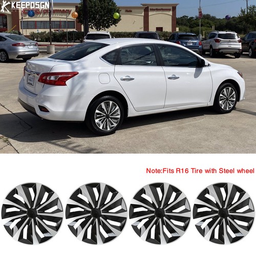 For Nissan Sentra 4PCS 16" Hubcaps Wheel Covers Hub Caps Fit R16 Tire