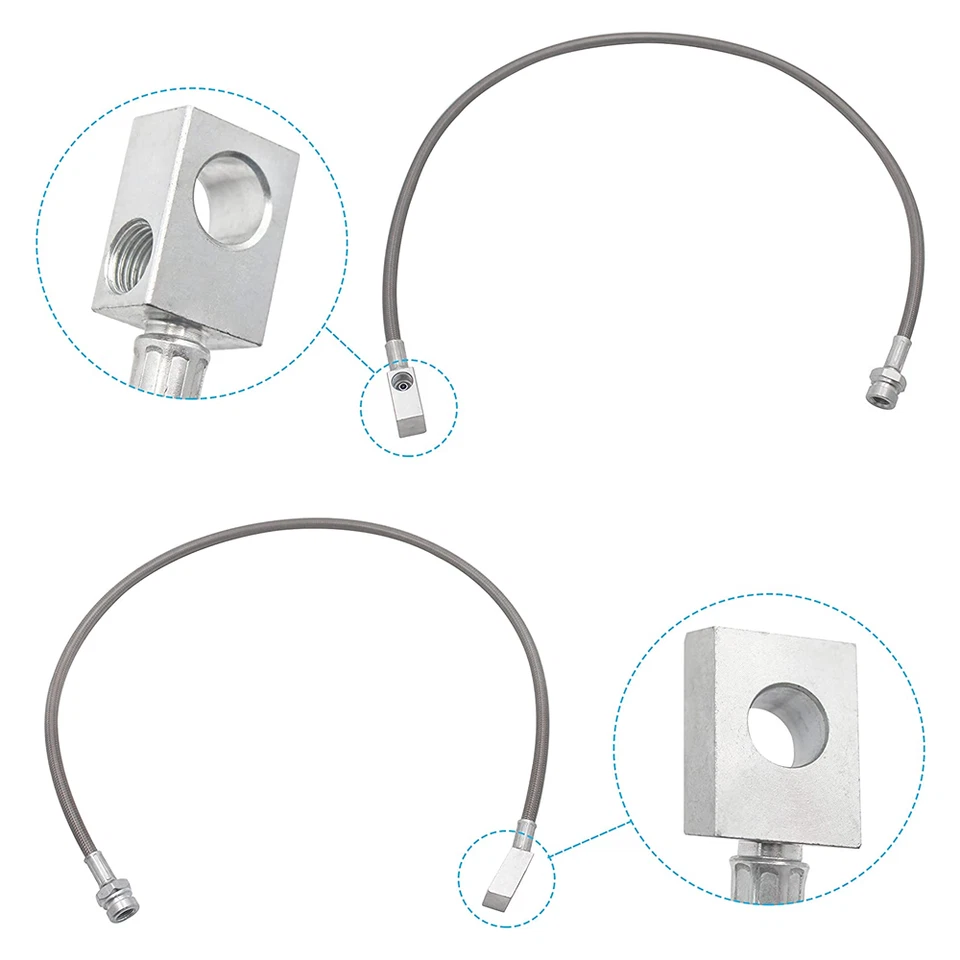 Extended Stainless Brake Lines For 87-06 Jeep Wrangler TJ YJ 84-01 Cherokee XJ - Image 3 of 4