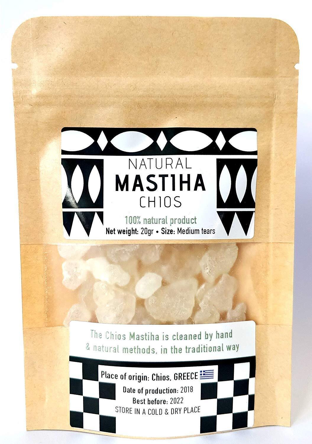 IconsGr Chios Mastiha Confezione di mastice greco 100% naturale in gocce gomm...