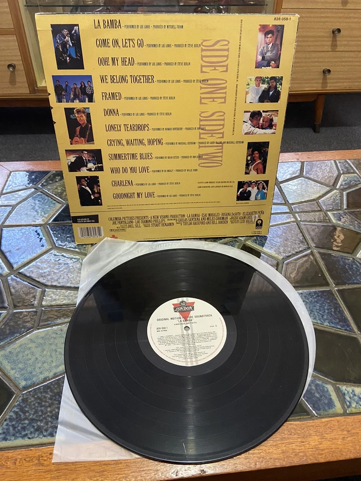 LA BAMBA , Original Motion Picture Soundtrack Vintage Vinyl LP Record Album 1987 - image 2 of 2