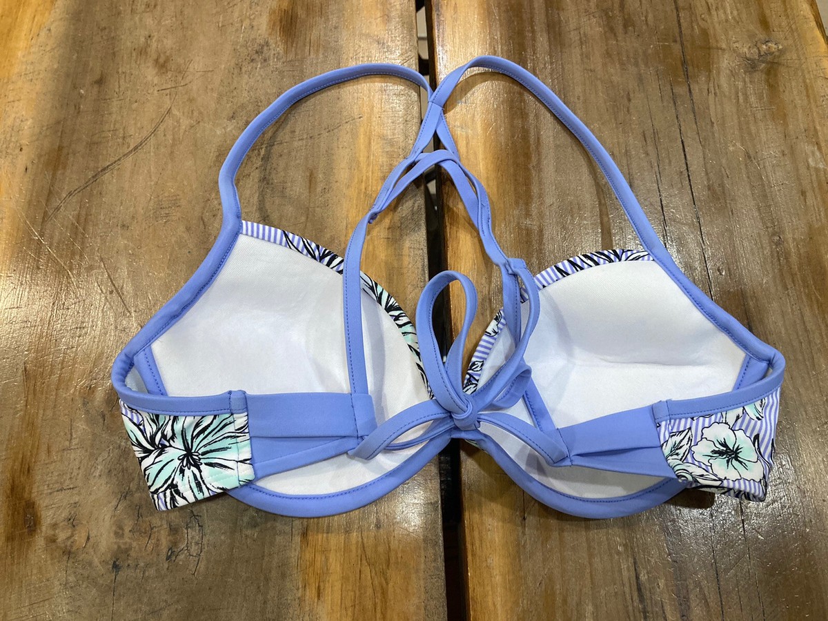 パ*ン様 tropical  Women's Xhilaration Tropical Racerback Bikini Top Size Medium NWOT