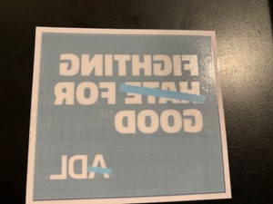 ADL -Fighting Hate for Good Reverse Sticker
