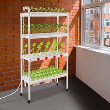 Hydroponic Grow Kit Hydroponics System 108Plant Sites 4 Layers 12 Pipes