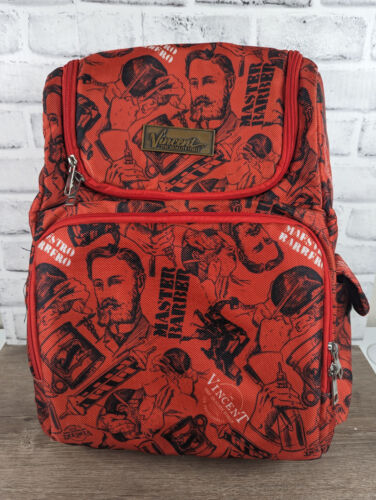 Vincent Master Backpack Travel Stylist Barber Bag (Red) NOSTALIGIC CLIPPER  - Afbeelding 1 van 11