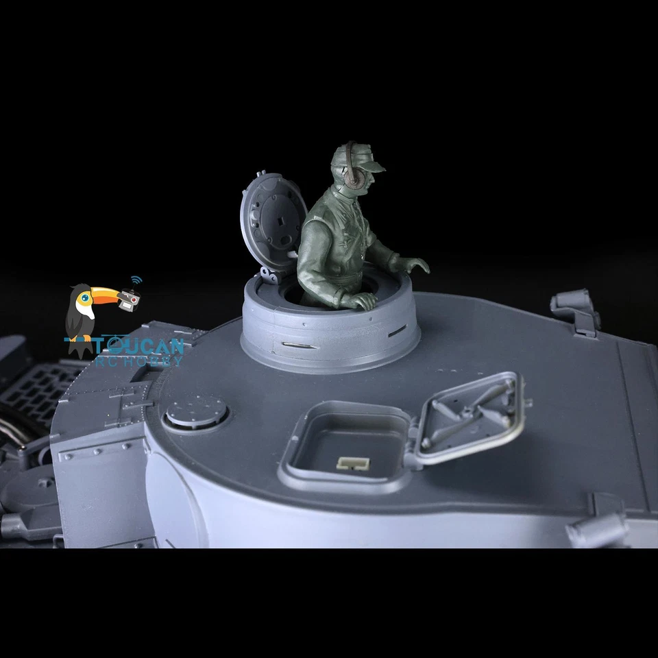 Henglong 3818 7.0 Plastic Tiger I 1/16 BB IR RC Tank Steel Gearbox Barrel Recoil - Image 4 of 4