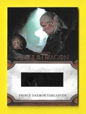 2024 House of the Dragon Season 1 Relic Card RC35 Prince Daemon Targaryen #7/50