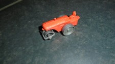 Jouet publicitaire miniature ancien, rouleau compresseur engin chantier Bonux