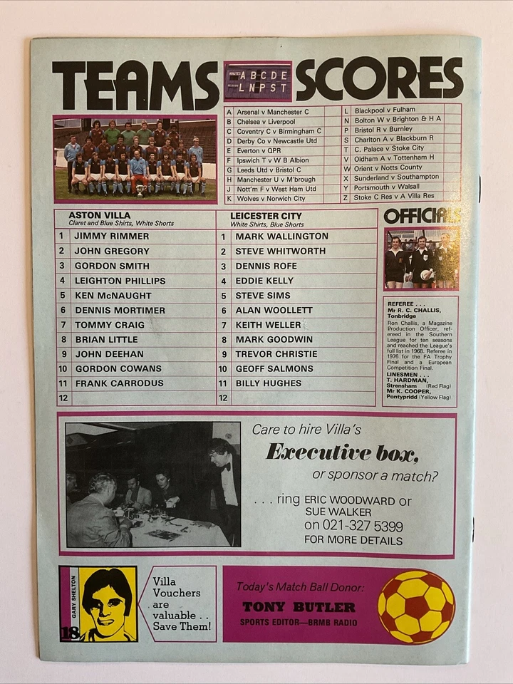 Aston Villa v Leicester City,  4th March 1978 - Image 2 of 2