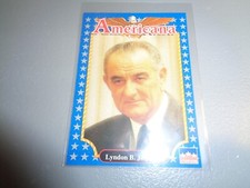 LYNDON B. JOHNSON, 36th. U.S. President #85 - 1992 Americana 😎 Trading Card