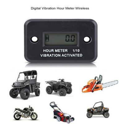 Produktbild von Digitaler Vibration-Stundenzähler – LCD Betriebsstundenzähler Für Motorrad, ATV, Boot & Mehr
