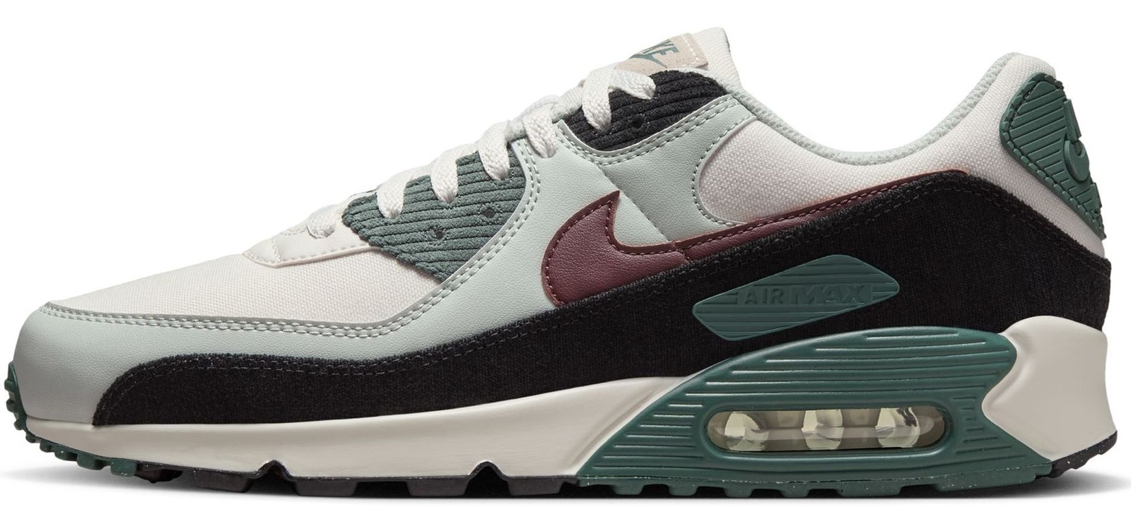 Мужские кроссовки Nike Air Max 90 PRM Phantom/Burgundy Crush (FV6059 001)