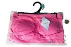 Bandeau Bra Pink Seamless Strapless New Large UK 14/16 Womens