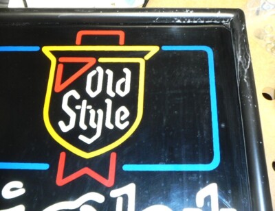 Vintage Heileman's Old Style Light Beer Lighted Advertising Bar