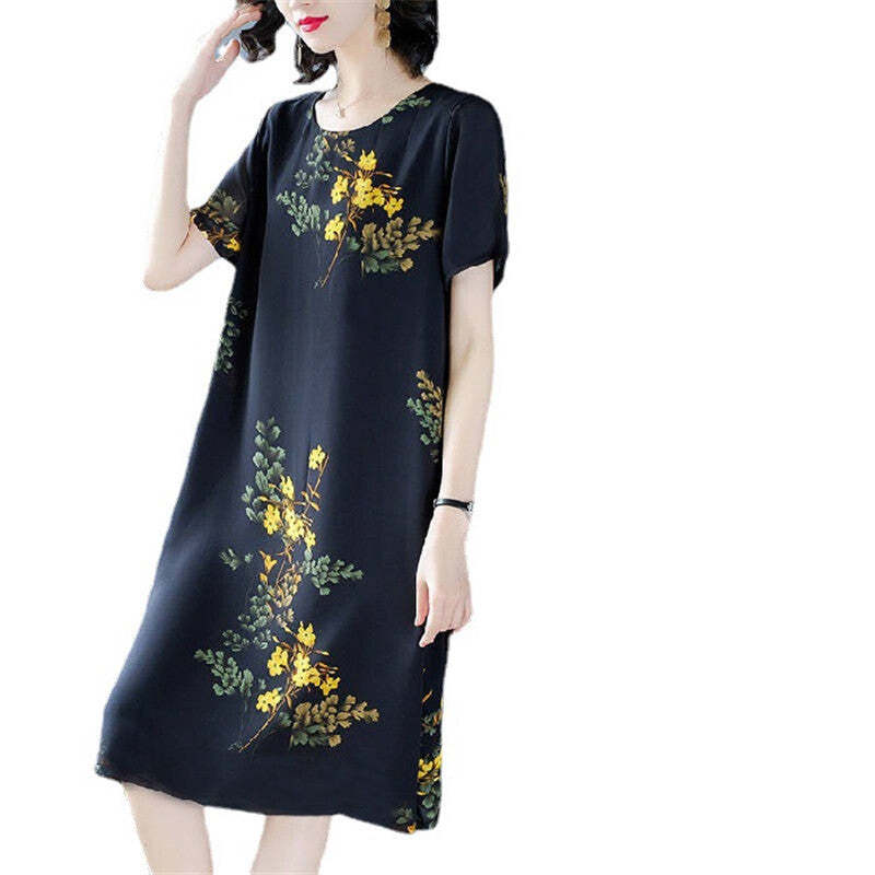 Summer Dress To Cover Belly And Look Thin Noble Lady Palace Style Dress