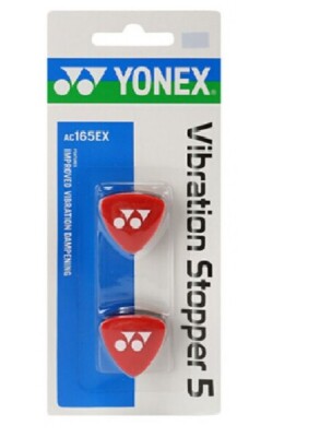 *NEW* 2 PACK YONEX ''RED / BLACK'' VIBRATION STOPPER 5 DAMPENERS TENNIS RACQUETS
