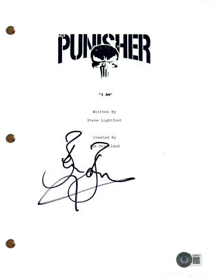 Ben Barnes Signed The Punisher Pilot Script Jigsaw Marvel