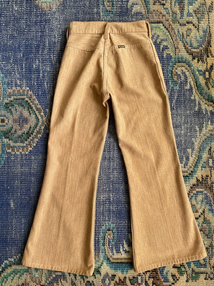 Vintage 12 Bell Bottom Pants Jeans Big Yank Brown Tan Flare 70s