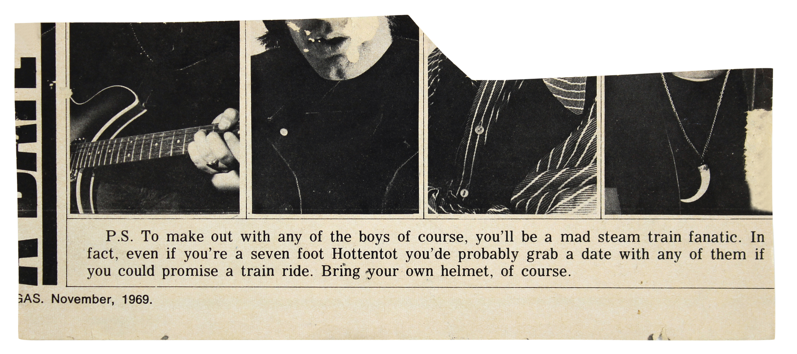 Bon Scott AC/DC Authentic Signed 3x6.75 Cut Signature Autographed JSA # ...