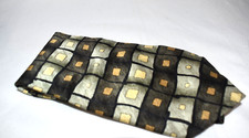 Ziggurat Wide Geometric Multi-Color 100% Silk Tie Made in USA