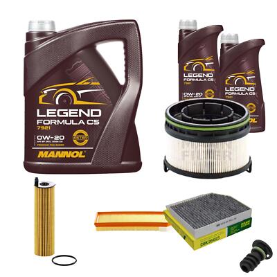 MANN Inspektionspaket 7 L MANNOL Legend Formula C5 0W-20 für Mercedes GLC 300 D