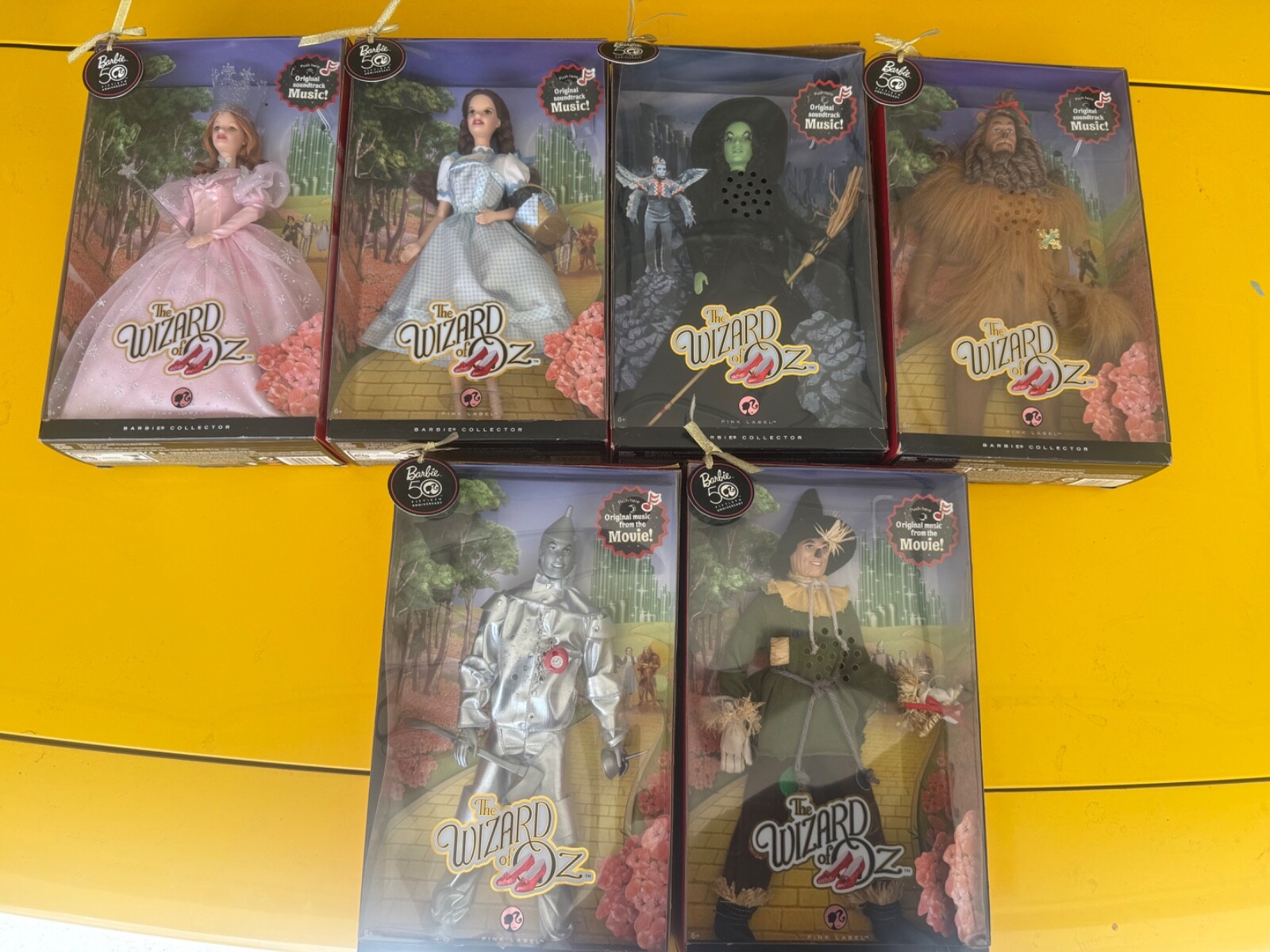 Barbie musical 50th anniversary pink label wizard of oz set 