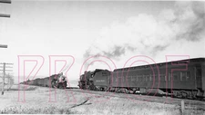 Northern Pacific (NP) Engines 2235 & 1810 at Livingston, MT in 1943 - 8x10 Photo