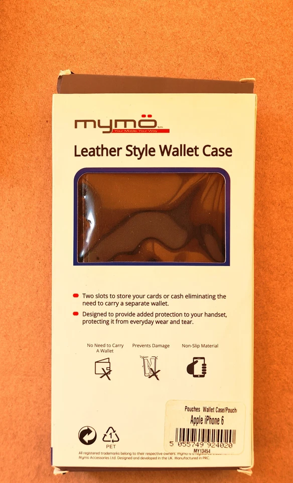 iPhone 6G Pouches Wallet Case/Pouch Mymo 2 in 1 Wallet Black Flip Case - Image 2 of 2