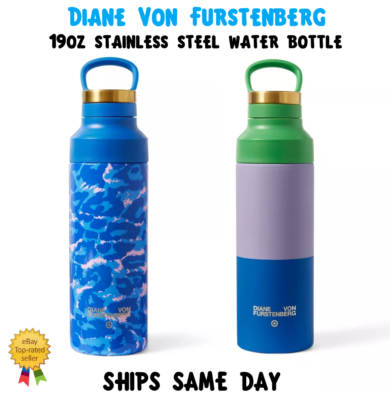 IN HAND DVG Diane Von Furstenberg Target Stainless Steel Water