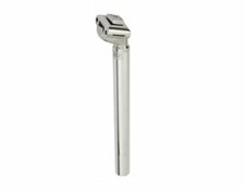 NEW! 27.2 OUTER DIAMATER MICRO ADJUST ALLOY SEATPOST PILAR 350MM LONG IN SILVER.