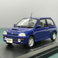 Mini Car Subaru Vivio RX-R 1992 Blue 1/43 Scale Box Display Diecast 192