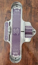 Vtg. Genuine Brannock Device Women's Shoe Sizer Width Arch Foot Measurement Tool