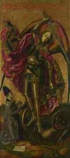 Bartolome Bermejo Saint Michael Triumphs Over The Devil A4 Print