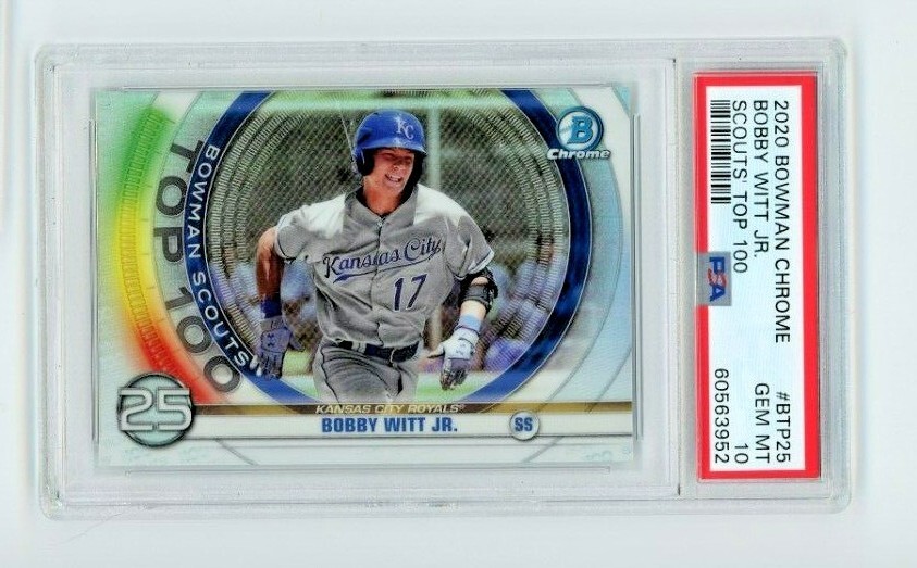 2020 BOWMAN CHROME SCOUTS TOP 100 BOBBY WITT JR. PSA 10 GEM MINT