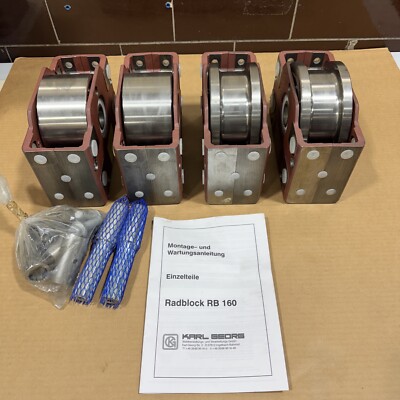 *NEW* Karl Georg Radblock RB 160 Traveling Wheel Block (Set Of 4)