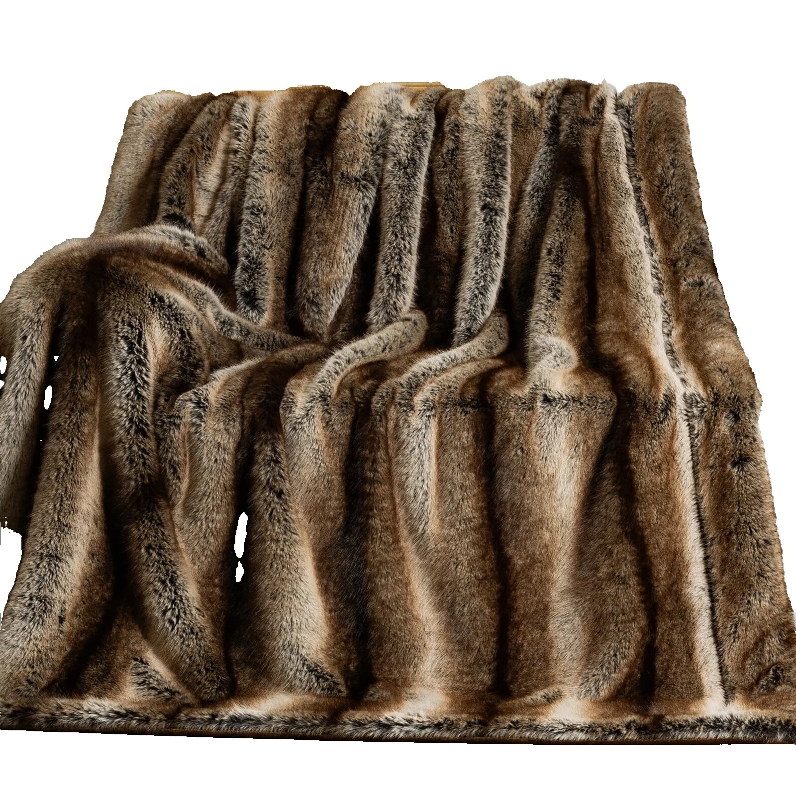 Brown Fur Blankets & Throws