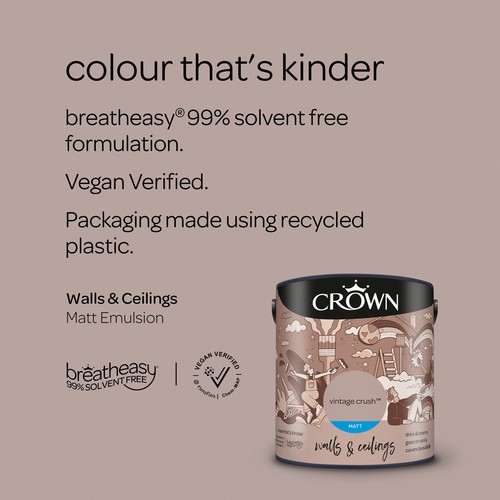 Crown Emulsion Paint Matt or Silk All Colours 2.5L - Picture 1,087 of 1,144