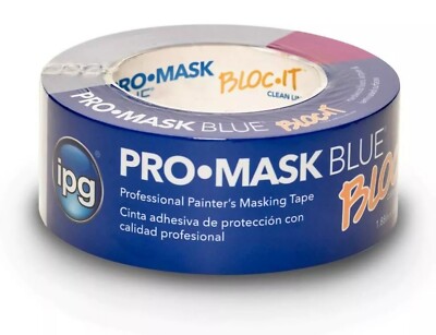 24 Rolls Intertape PT14 Premium Pro with BLOC-It Blue Painters Tape  2''X60 Yard