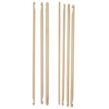 Double-Ended Crochet Hook, Bamboo Crochet Hook Knitting Needle Set Weave Craft