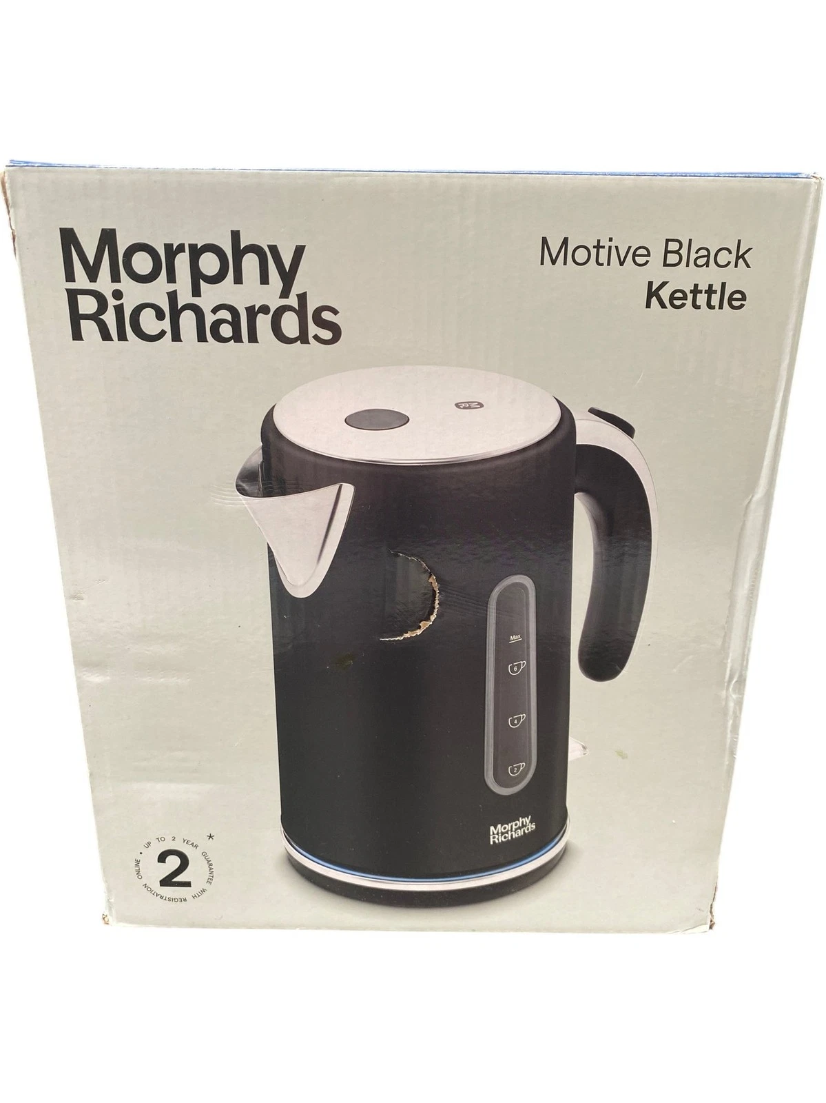 Morphy Richards Motive Black Kettle 1.7L Rapid Boil Durable 1 XJV001 A1 April