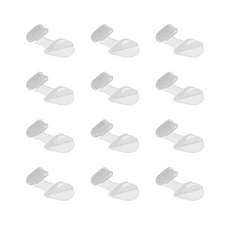 0.9 Inch USB Type C Dust Plug, 12 Pcs Anti Dust Plug Cover Female End, Clear