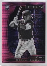 2022 Panini Chronicles Titan Pink Pulsar Prizm Seiya Suzuki #4 10c7