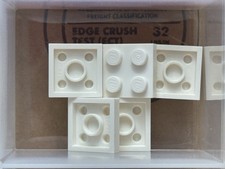 LEGO Parts - White Plate 2 x 2 - No 3022 - QTY 5