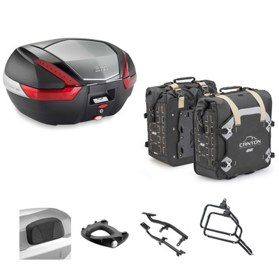 GIVI V47N Top Case & GRT709B Pannier Kit For BMW F750 GS 2018-2023