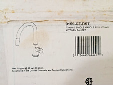 Delta 9159-CZ-DST Trinsic One Handle Pull-Down Kitchen Faucet, Champagne Bronze