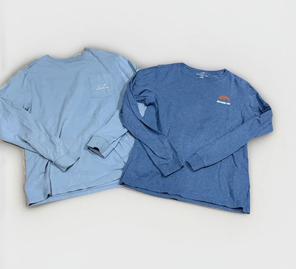 Southern Tide & Vineyard Vines Boys Long Sleeve T-shirt Pack Youth X-Large Tees - Image 2 of 4