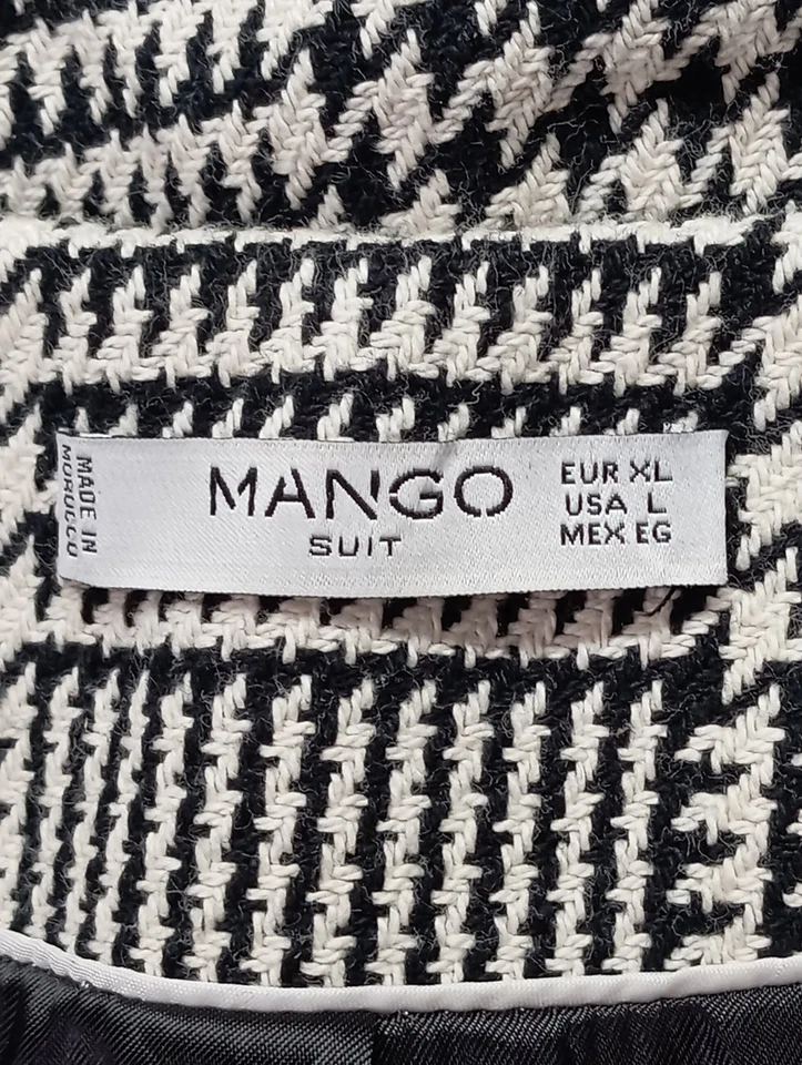 MANGO Abrigo corto Mujeres Abrigo Talla EU 42 gris claro look casual - Imagen 4 de 4