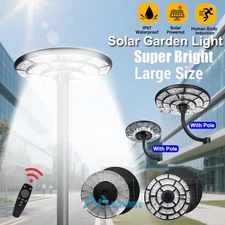 360° 11000W Commercial Solar Street Light Outdoor Dusk to Dawn Lamp Super Bright